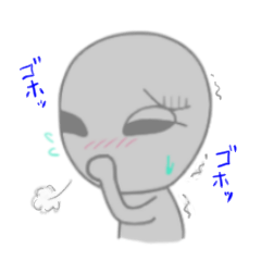 [LINEスタンプ] 体調不良うちゅうじん