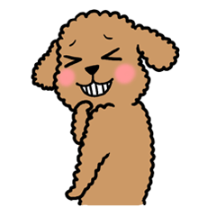 [LINEスタンプ] おいらプードル