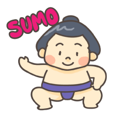 [LINEスタンプ] おすもうさんスタンプ（英語版）