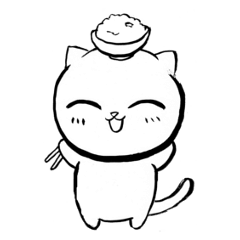 [LINEスタンプ] nekomanma For Englishの画像（メイン）