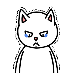 [LINEスタンプ] がまん猫