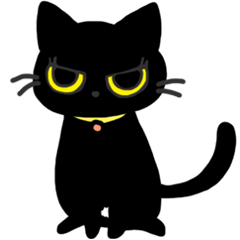 [LINEスタンプ] 黒猫もいもいの画像（メイン）