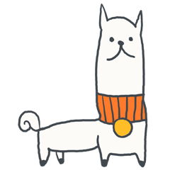 [LINEスタンプ] long dog