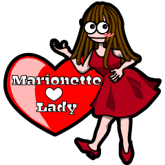 [LINEスタンプ] マリオネット・レディ