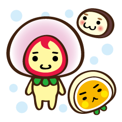 [LINEスタンプ] 苺大福ちゃんと和菓子仲間のスタンプ