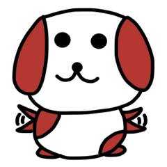 [LINEスタンプ] のんびり犬