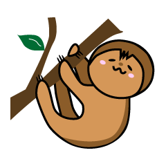 [LINEスタンプ] なまけものけものの画像（メイン）