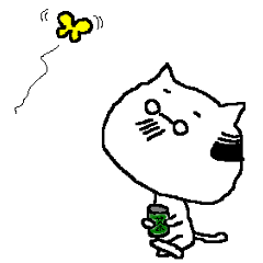 [LINEスタンプ] おじさんねこの画像（メイン）