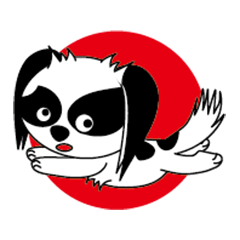 [LINEスタンプ] Japanese dog 日本犬 chin 狆の画像（メイン）
