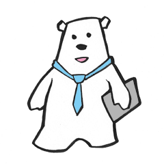 [LINEスタンプ] しろくまお父さん