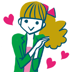 [LINEスタンプ] 恋する働く女子