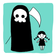 [LINEスタンプ] 死神とときどき少女