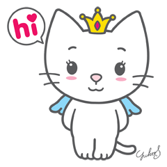[LINEスタンプ] ANGEL CAT SUGAR