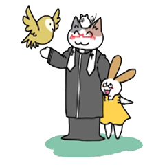 [LINEスタンプ] 神父なネコ