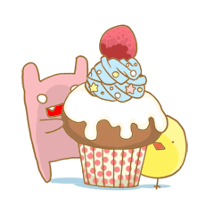 [LINEスタンプ] かりーなちゃんとぴよこちゃん