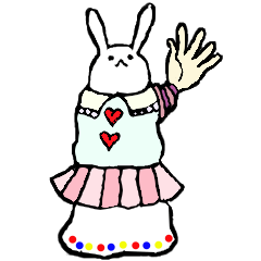 [LINEスタンプ] うさちゃん星人襲来！