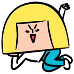 [LINEスタンプ] Yellow pickle Girl