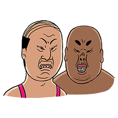 [LINEスタンプ] Goofy Twins, Jiro ＆ Koo