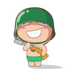 [LINEスタンプ] Artilleryman