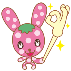 [LINEスタンプ] ラビベリーちゃんの日常