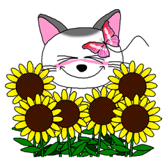 [LINEスタンプ] ニャッピのもっとゆるい1日