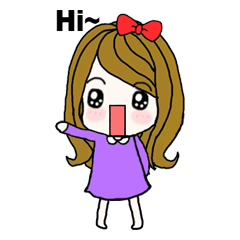 [LINEスタンプ] Present Girl interesting stickersの画像（メイン）