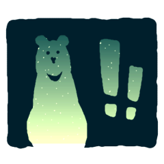 [LINEスタンプ] night animal