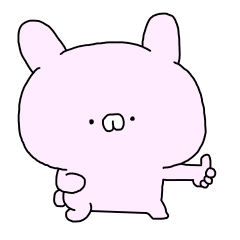 [LINEスタンプ] ピンクのうさぎさん