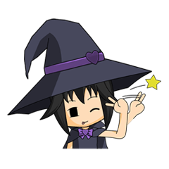 [LINEスタンプ] Little Fun witchの画像（メイン）