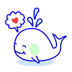 [LINEスタンプ] クジラのクーちゃん