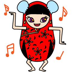 [LINEスタンプ] 痛快！マトリョーシュカちゃん！