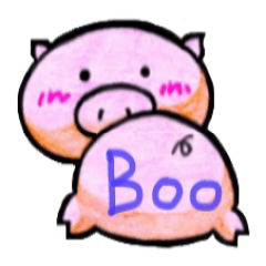 [LINEスタンプ] キヒロ☆の子豚♪ ねがてぃBoo