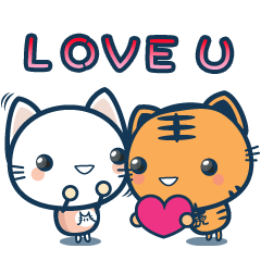 [LINEスタンプ] KOTARO＆CATJELLY(LOVE)の画像（メイン）