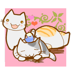 [LINEスタンプ] ねこ・みっくす