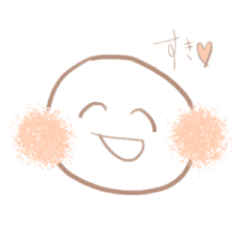 [LINEスタンプ] 白玉ちゃん。の画像（メイン）