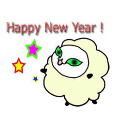 [LINEスタンプ] ひつじ年だと思ってるぬこ