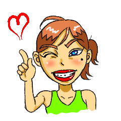 [LINEスタンプ] 喜怒哀楽女子。