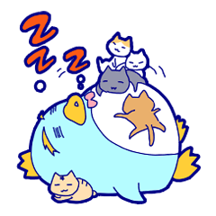 [LINEスタンプ] 青色ペンギン トニーの画像（メイン）