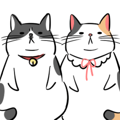 [LINEスタンプ] のらねこカップル