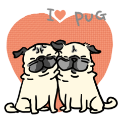 [LINEスタンプ] PUG2.Englishの画像（メイン）