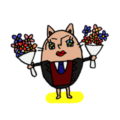 [LINEスタンプ] くちびるネコの画像（メイン）