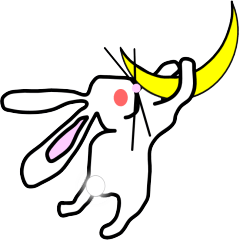 [LINEスタンプ] 月ちゃん