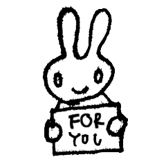 [LINEスタンプ] marico morinaga's stamp of bunnyの画像（メイン）