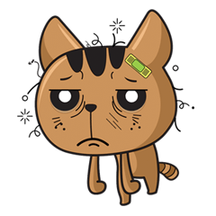 [LINEスタンプ] Poor Catdy Vol. 1の画像（メイン）