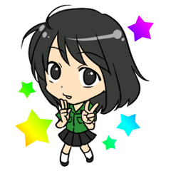 [LINEスタンプ] 緑ちゃん大好き！の画像（メイン）