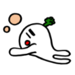 [LINEスタンプ] なんにも言わないダイコンタロウの画像（メイン）