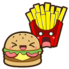 [LINEスタンプ] Food Emoji - Lovely Food Setの画像（メイン）