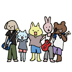 [LINEスタンプ] ANIMAL ROCK BAND