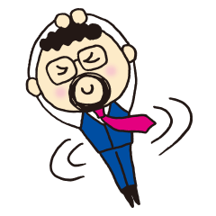 [LINEスタンプ] 髭まる社長