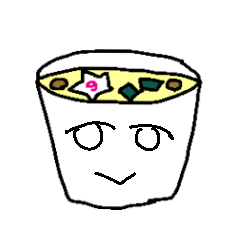 [LINEスタンプ] カップ面くん